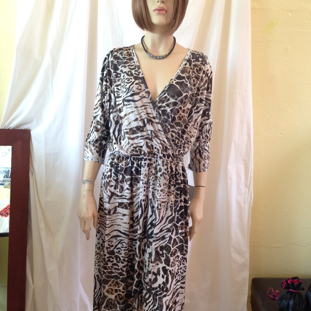 NWT size XL leapard print beautiful dress